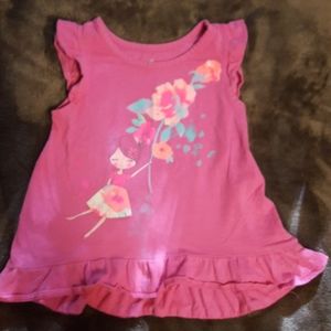 Pink Flower Girl Tee